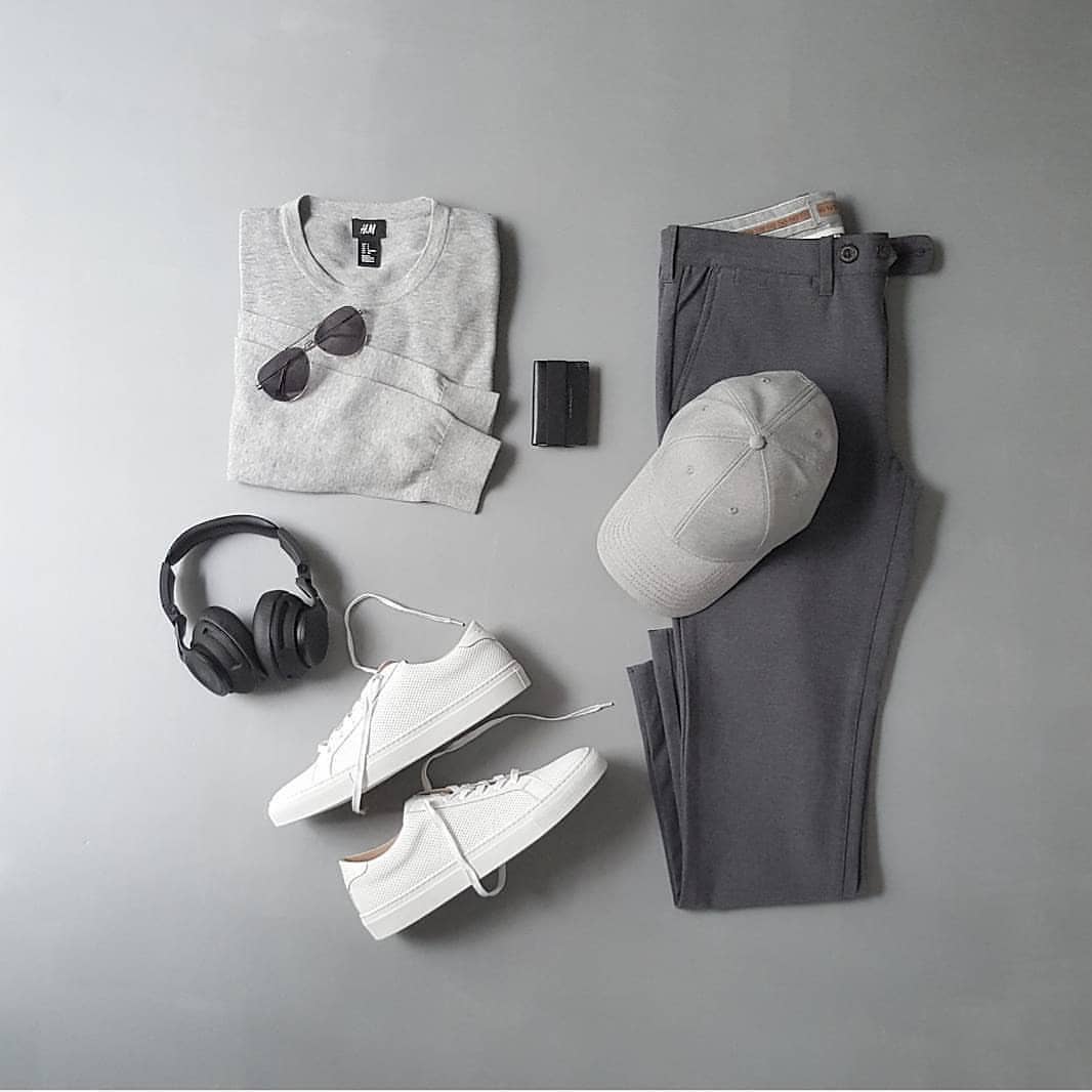 Minimal outfit grids for men 