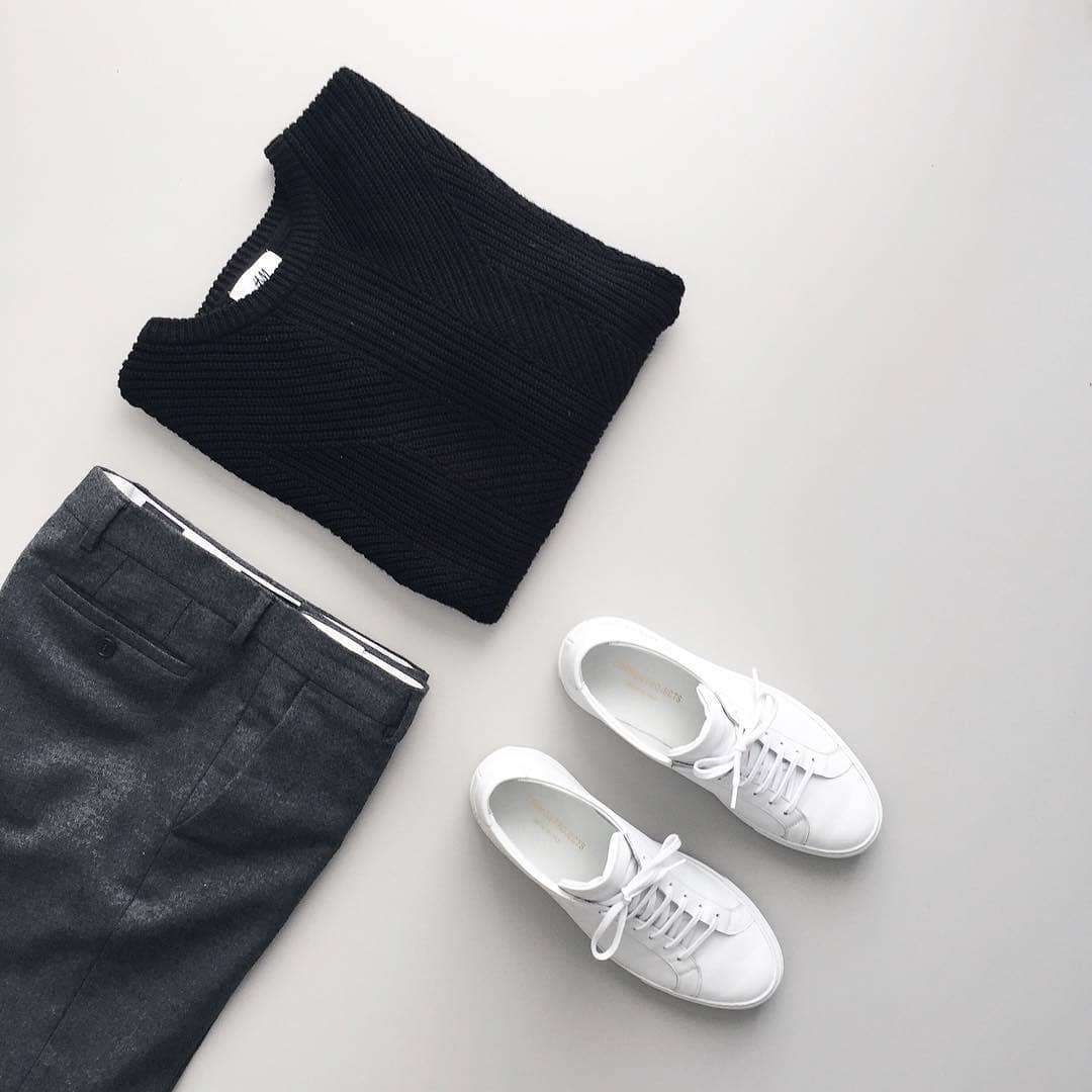 Minimal outfit grids for men 