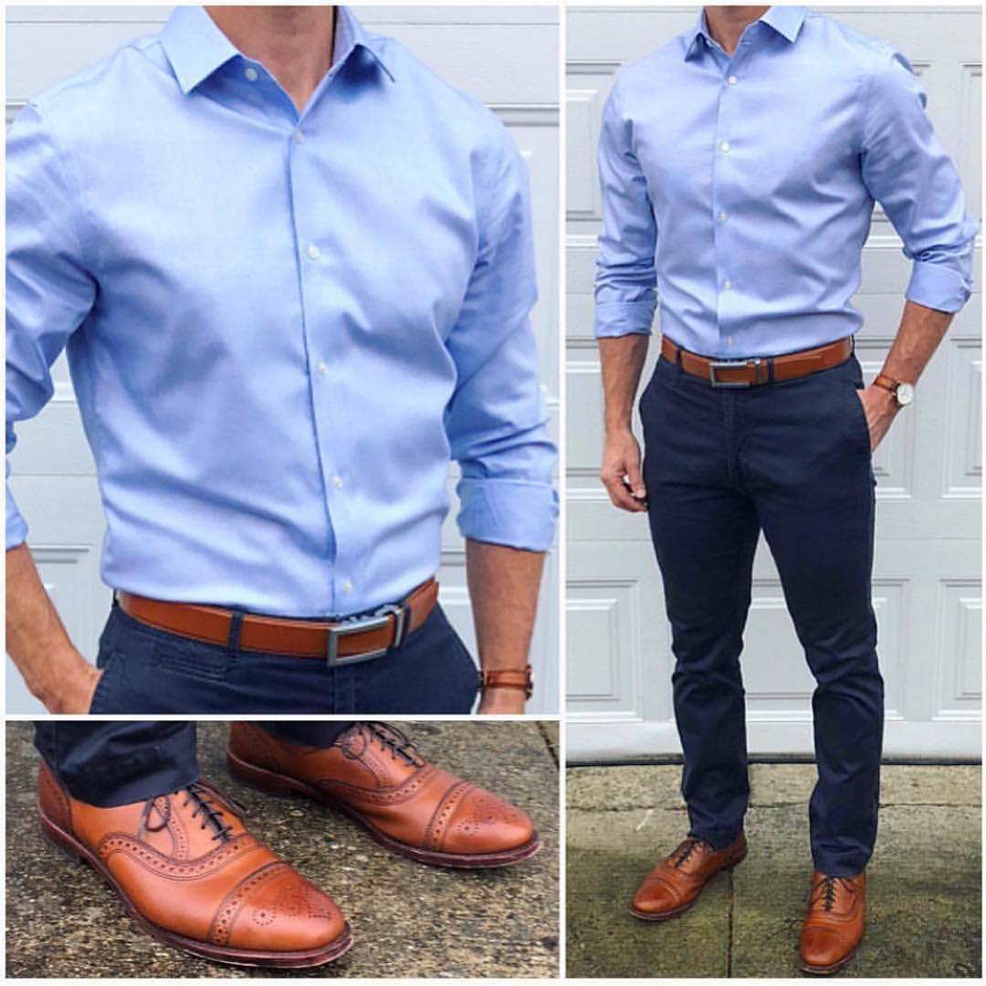 Light Blue Dress Pants Fall Outfits For Men (7 ideas & outfits