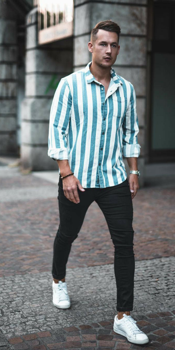 men's outfit with black jeans