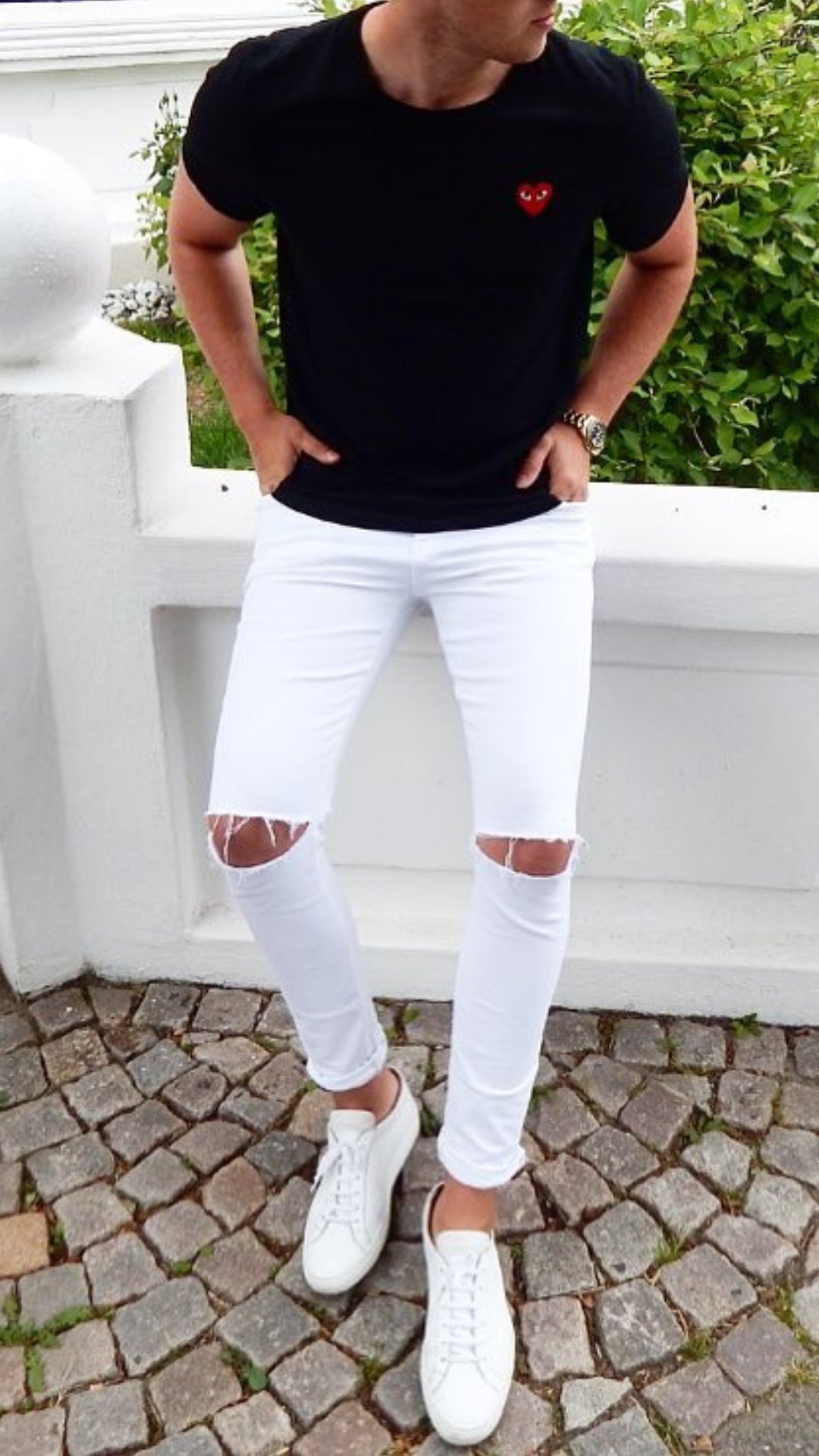 outfits with white pants