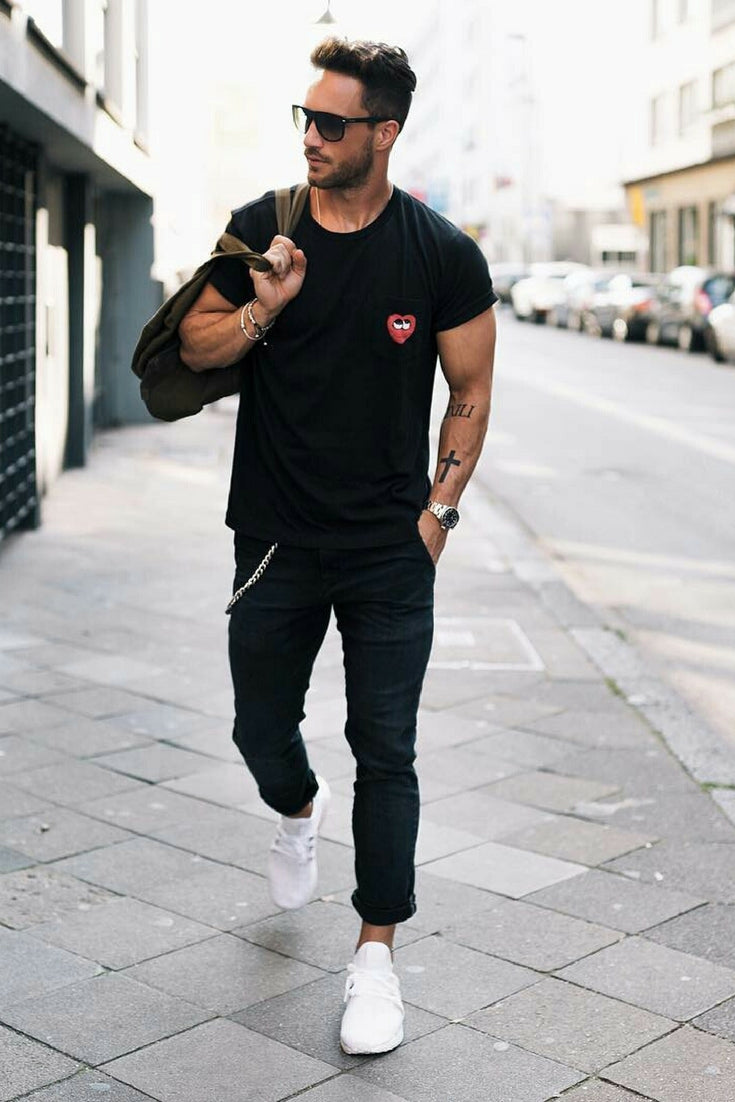 black mens dressing styles casual