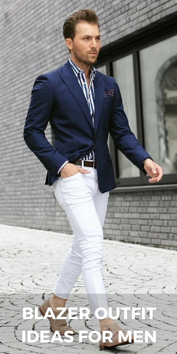 42 Edgy Dark Blue Blazer Outfit Ideas For Men To Try