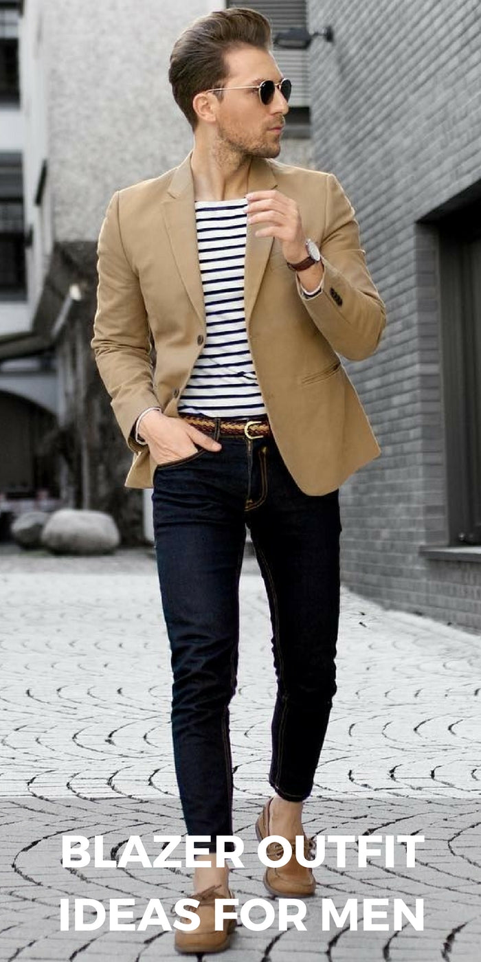 casual men's blazer look