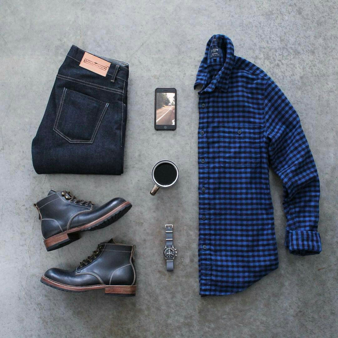 Check shirt outfioutfits 