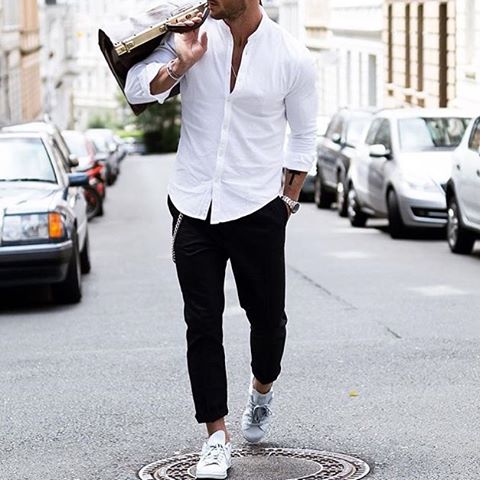 Black & White Outfit For Men Street Style Inspiration
