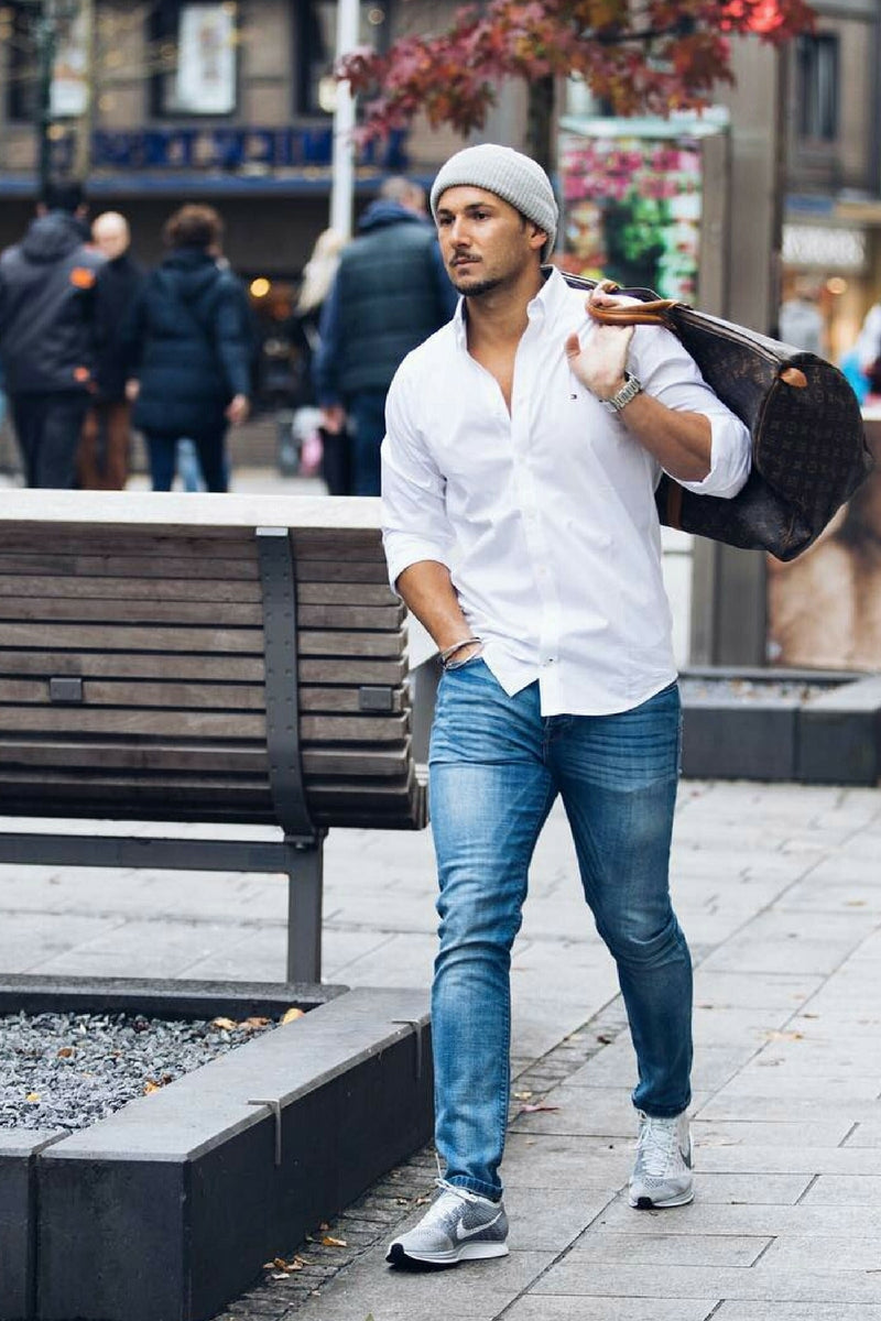 casual shirt with jeans
