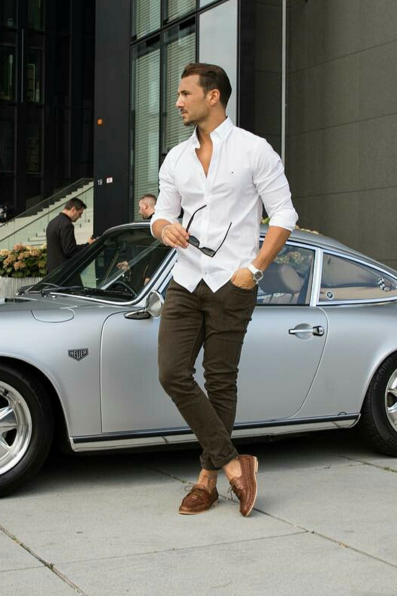 how to wear casual shirt for men