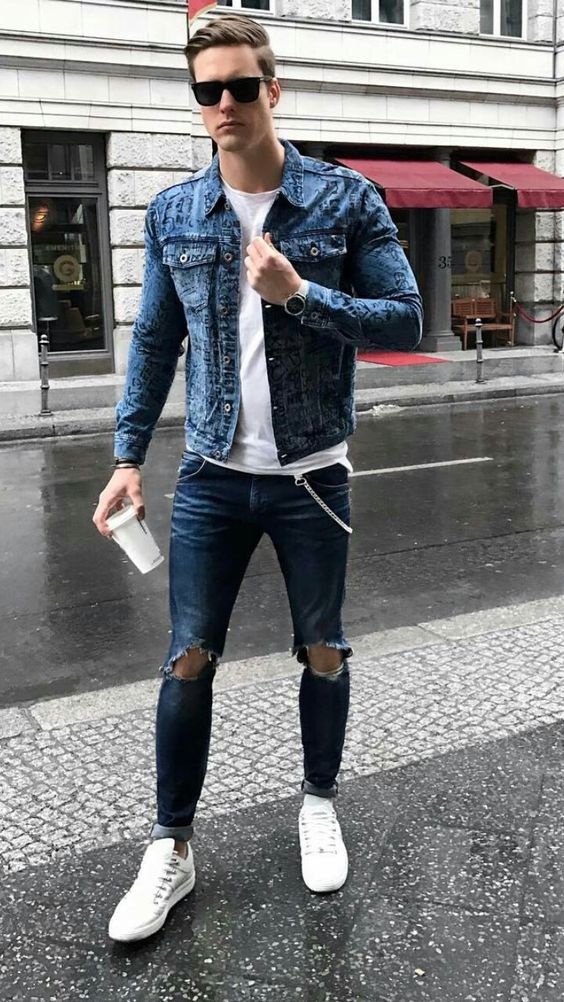 46 Best Men's Denim on Denim Style ideas