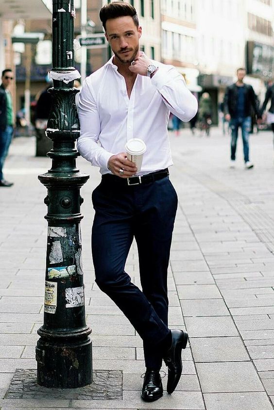 white dress shirt outfit