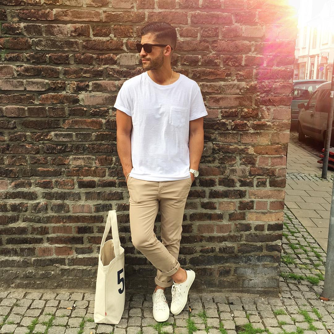 The white T-shirt is the most essential piece in your wardrobe. It is the most versatile piece clothing in your closet and you can wear it in many different ways. 