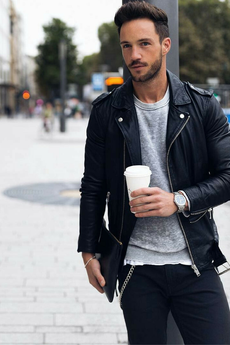 15 Coolest Ways To Wear Leather Jacket This Winter - LIFESTYLE BY PS