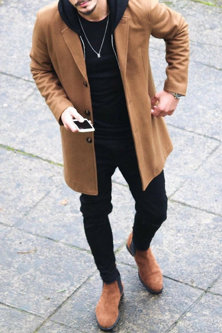 How to wear long coats for men 