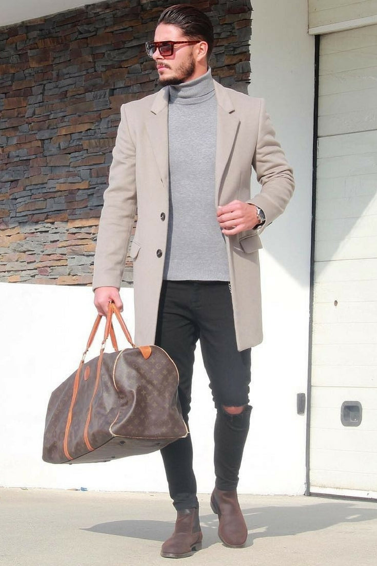 How to wear long coats for men. Overcoat outfits for men. – LIFESTYLE BY PS