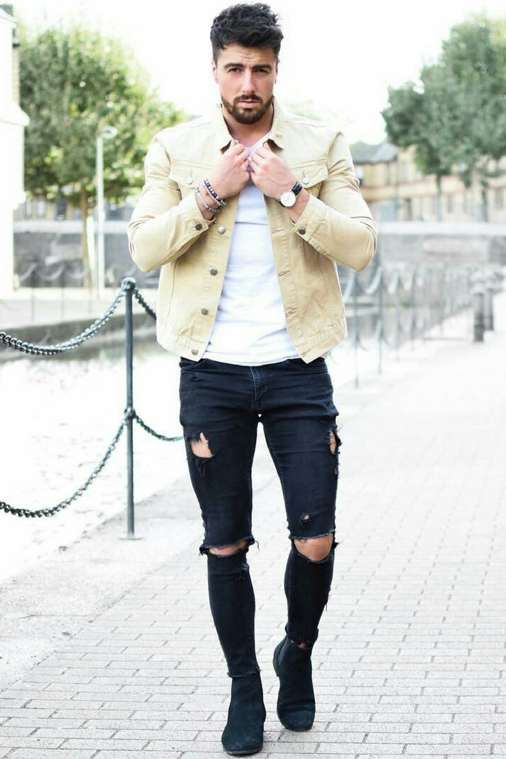 how to wear skinny jeans for men