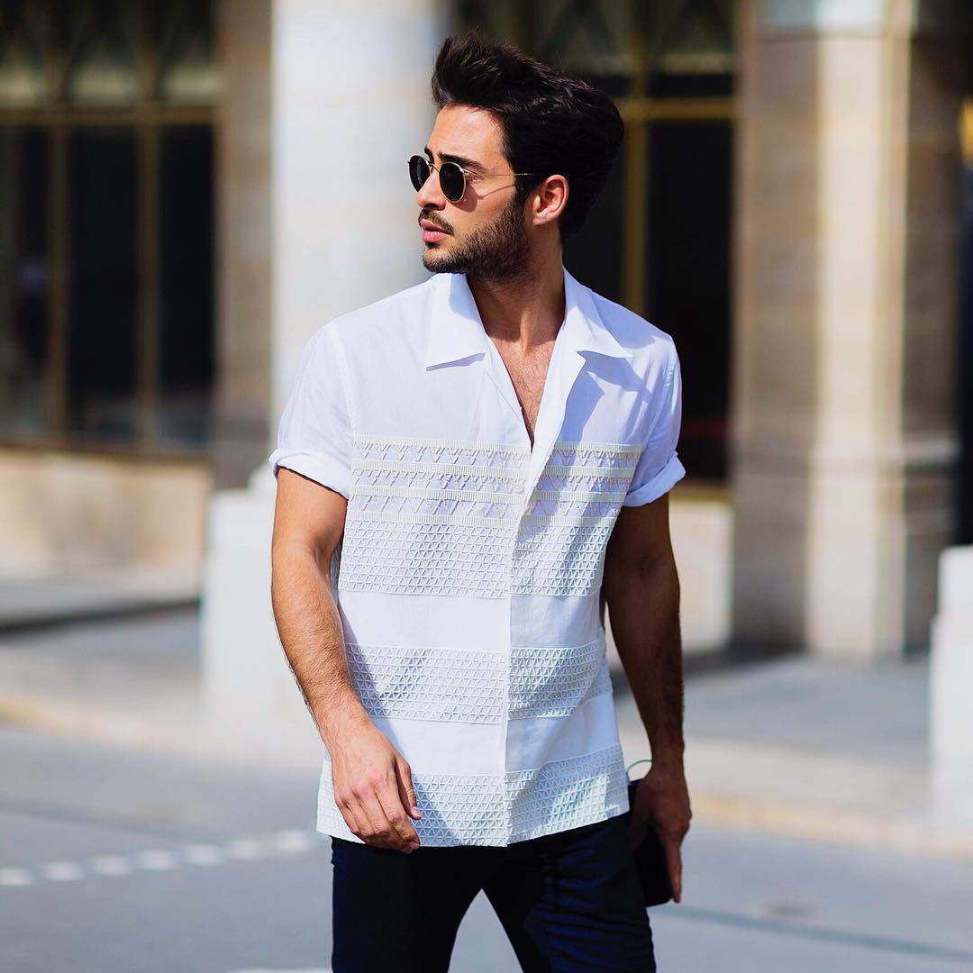 cool white shirt