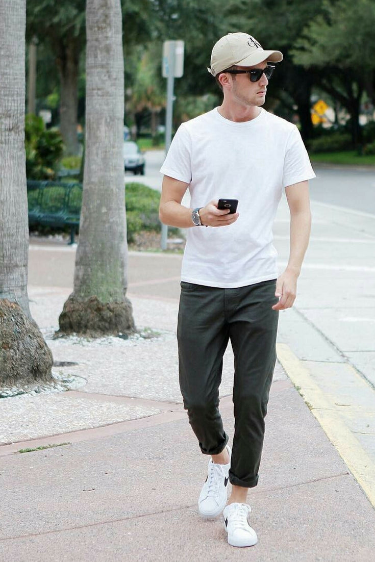 Men's White T Shirt Style - Ways To Wear A Plain White Tee