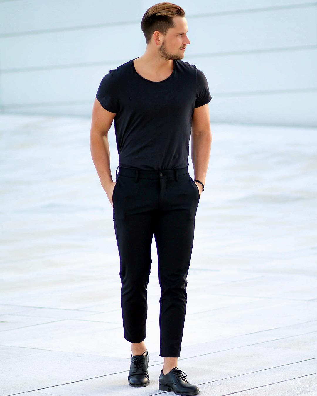 12 Ways To Wear A Black Crew Neck T shirt For Men 