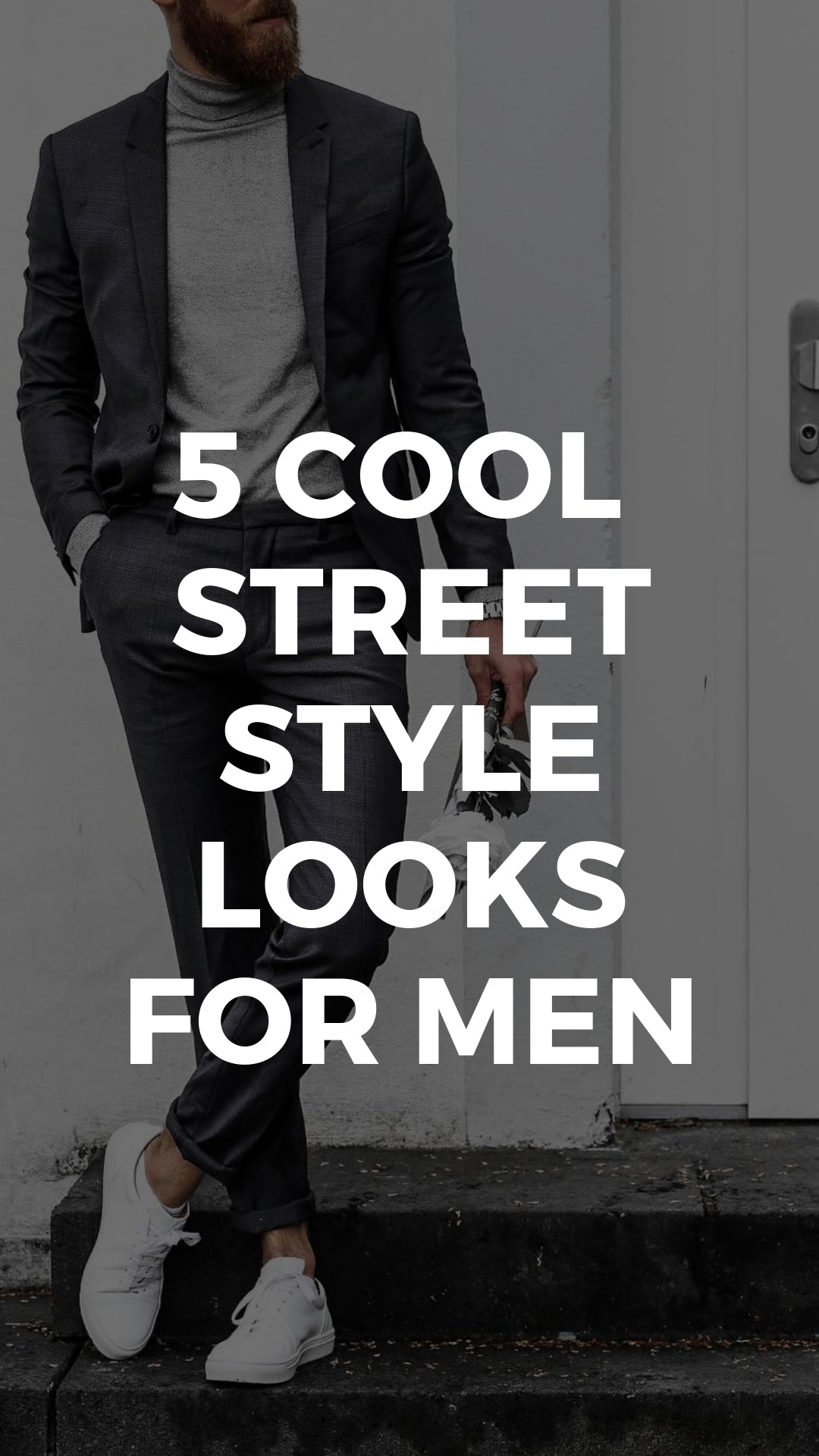 Looking for some cool street style inspo? Look no further. Follow this guy and copy how he dresses to look your best. #street #style #mens #fashion