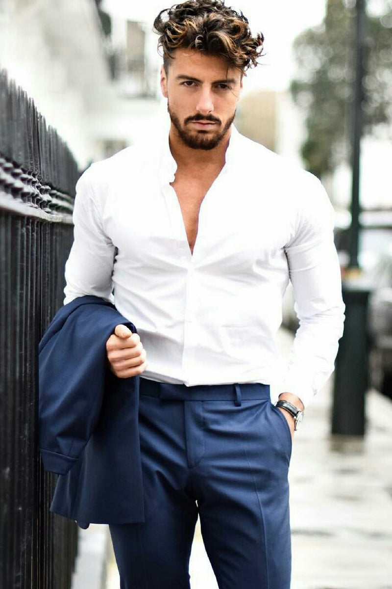 Navy & White Outfit Inspiration For Men