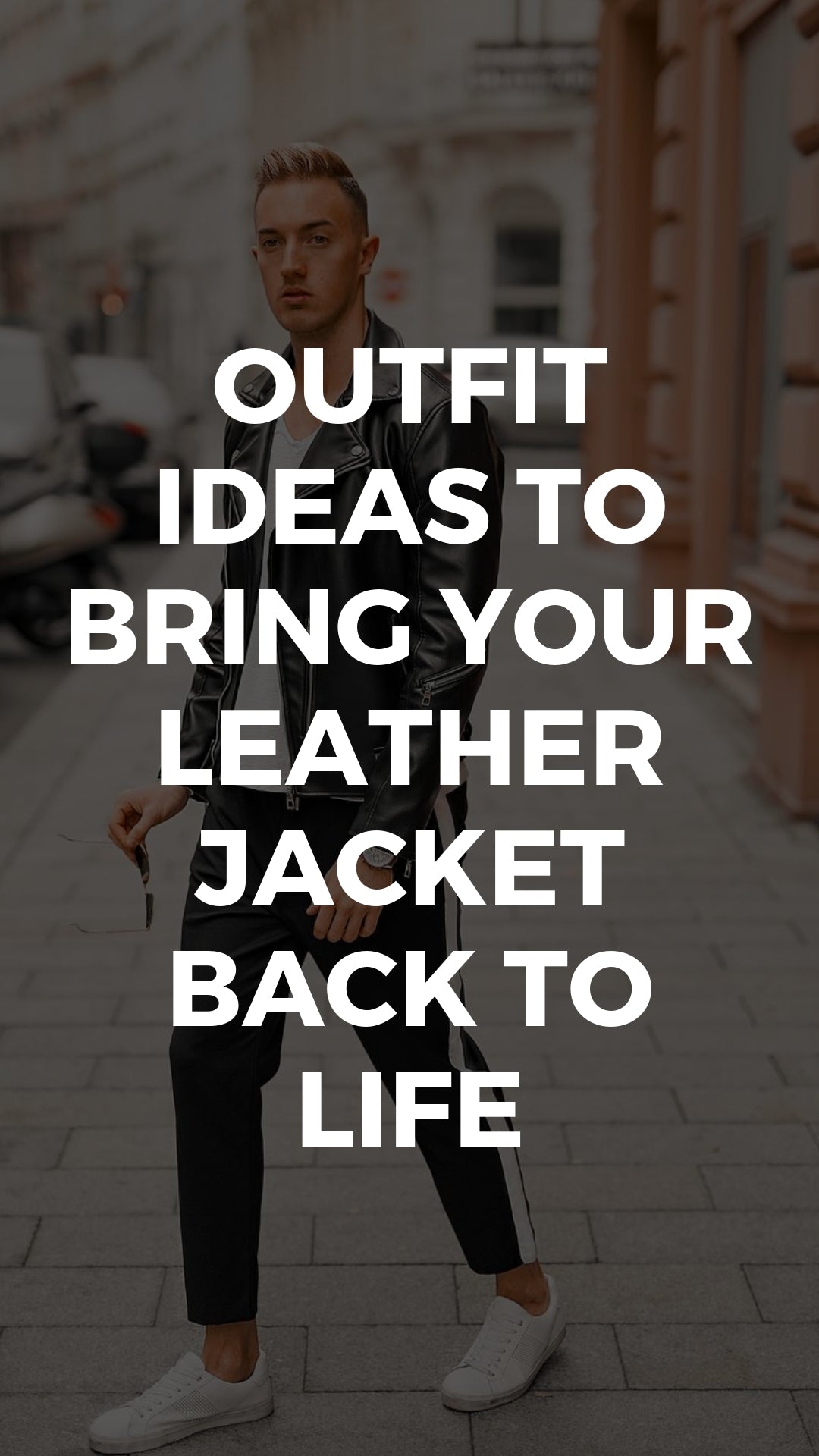 5 Coolest leather jacket outfits for men. #leather #jacket #outfits #streetstyle #mensfashion