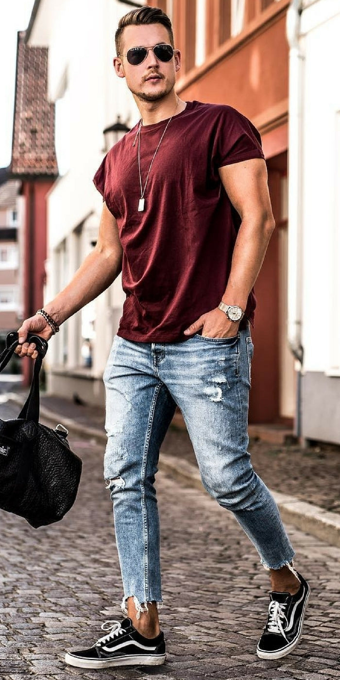 Mens Ripped Jeans Look | vlr.eng.br