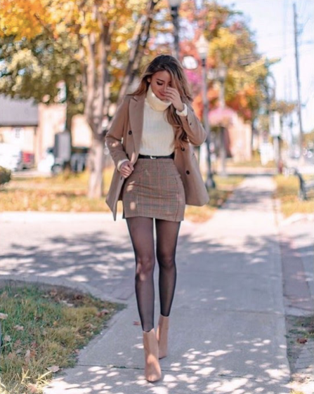 Wool Jacket With Skirt