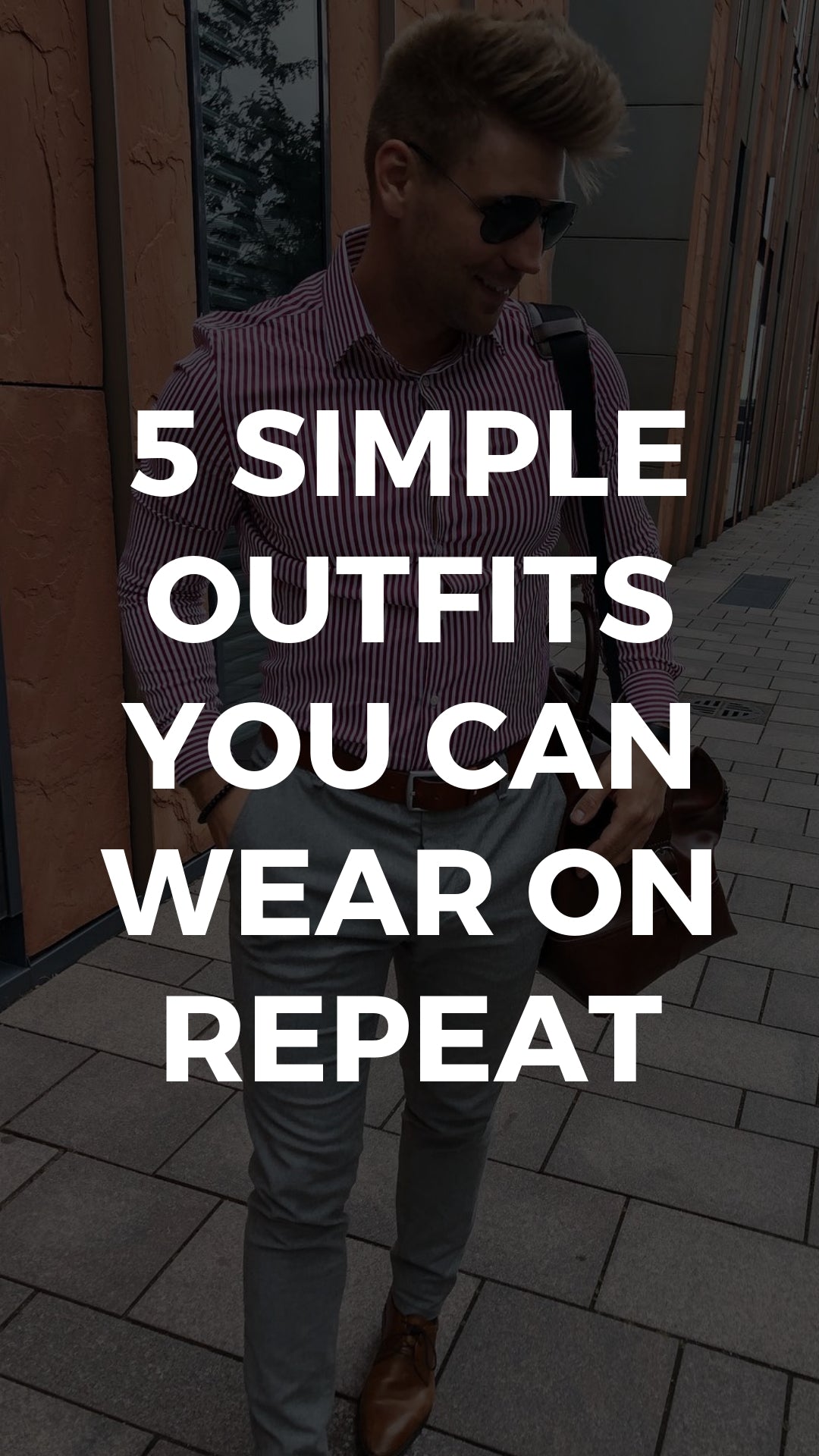 5 Simple Outfits You Can Wear On Repeat #simple #outfits #mensfashion # ...