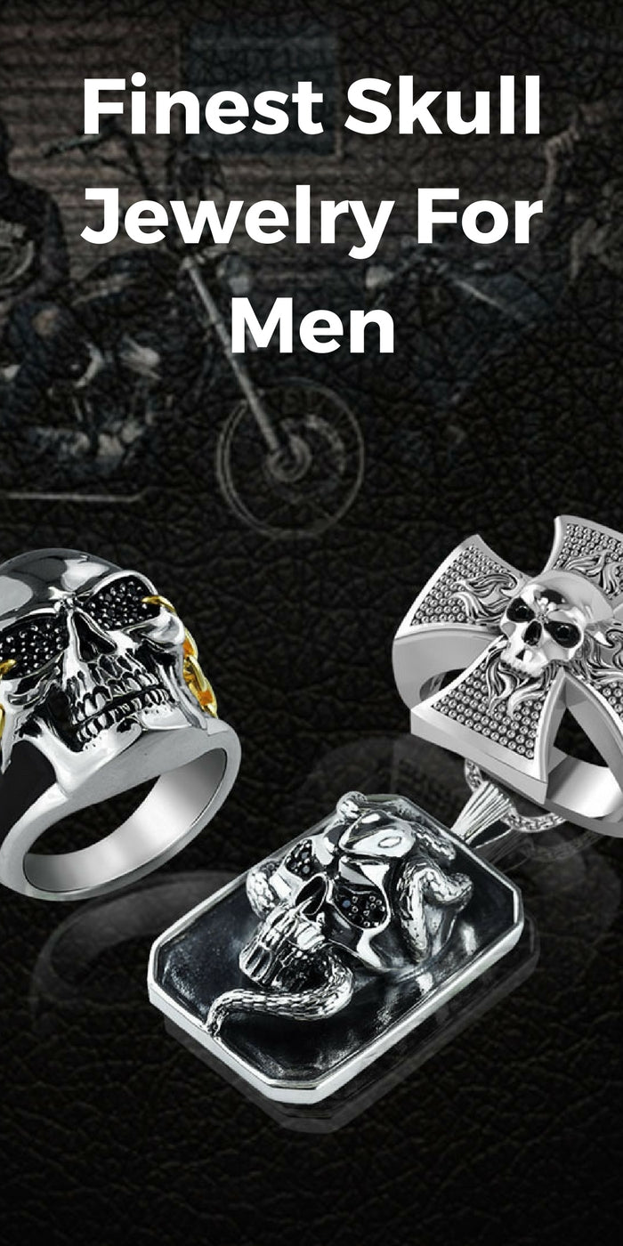 Skull jewelry for men 