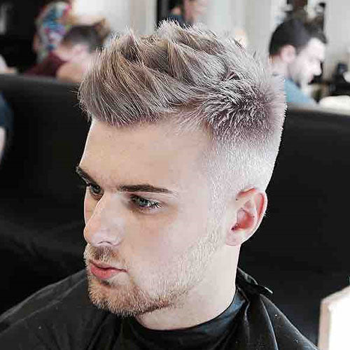 Textured Top + Taper Fade and Beard #mens #hairstyle #haircuts