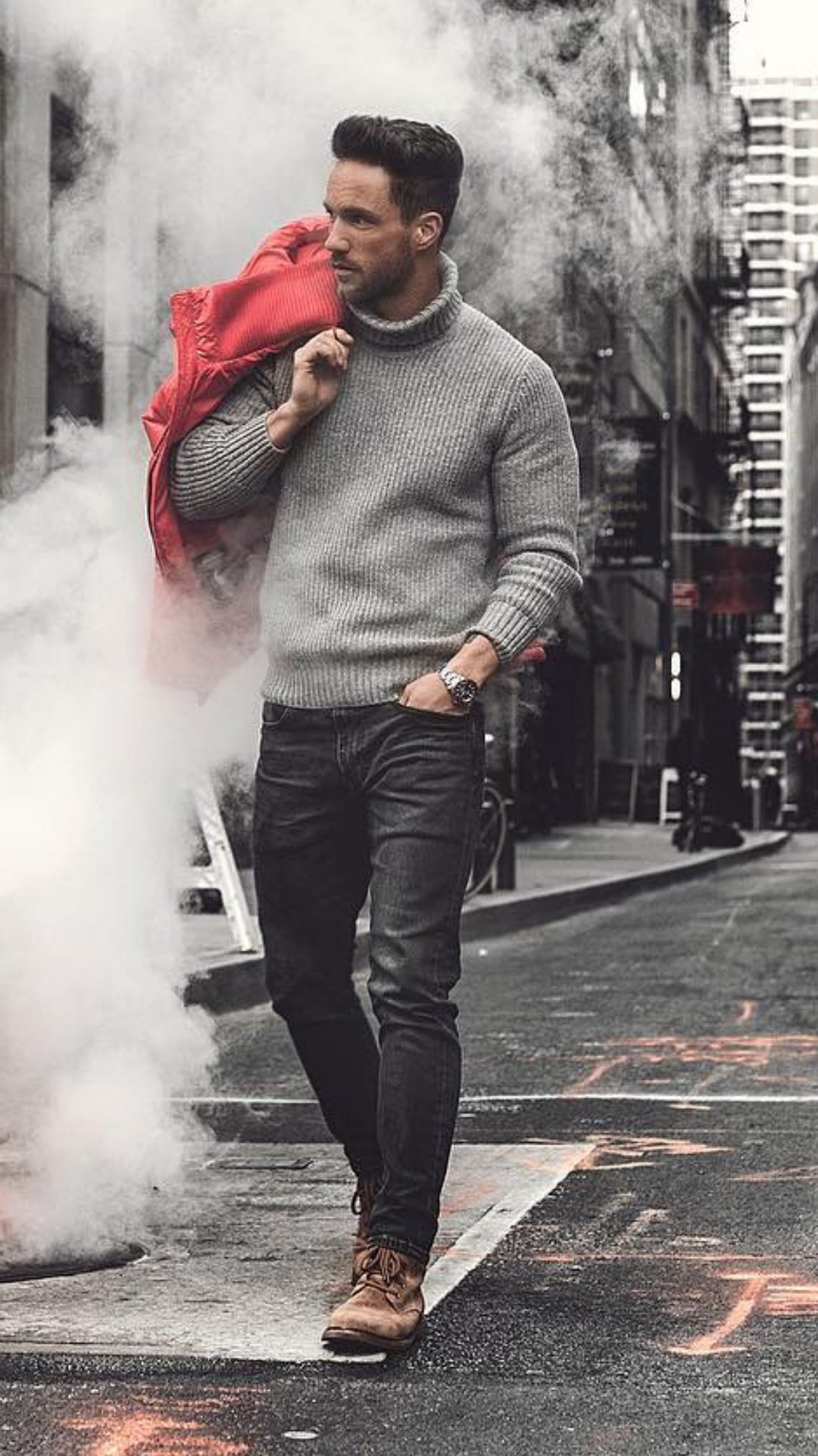 5 Street Ready Winter Outfits For Men #streetstyle #winterfashion