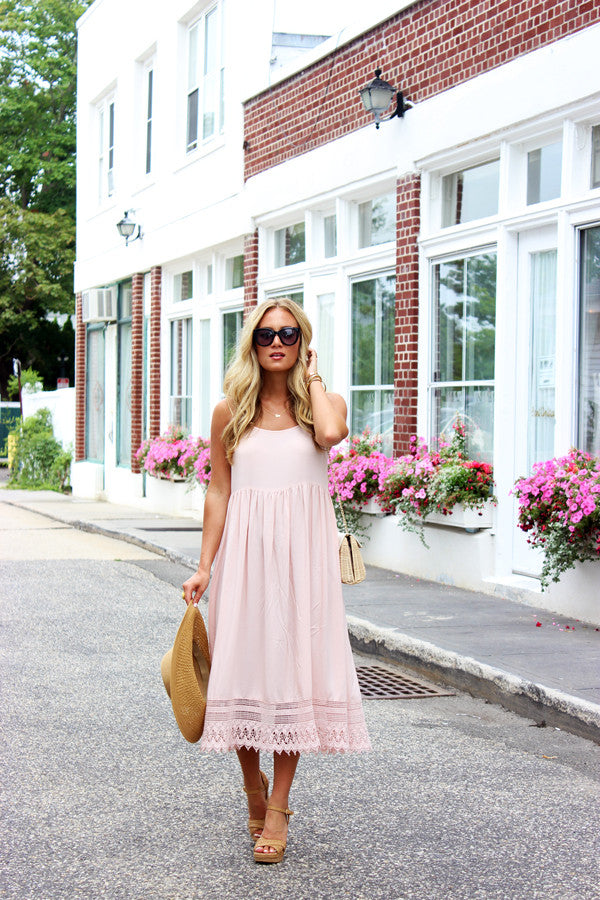 blush pink outfit for women