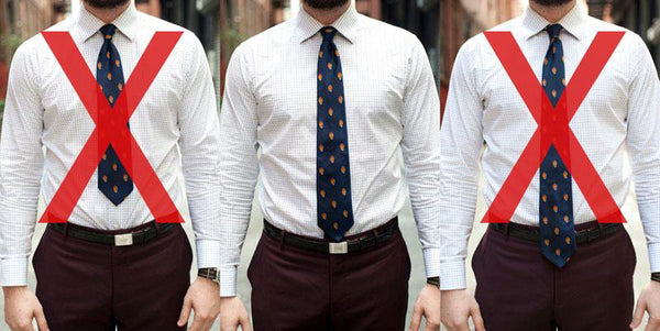 Perfect length of a tie for men 