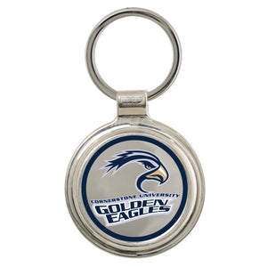 Spirit Rockport Round Key Ring, Silver