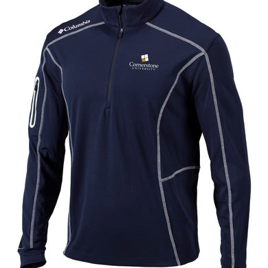 Omni-Wick Shotgun 1/4 Zip by Columbia, Navy (F22)