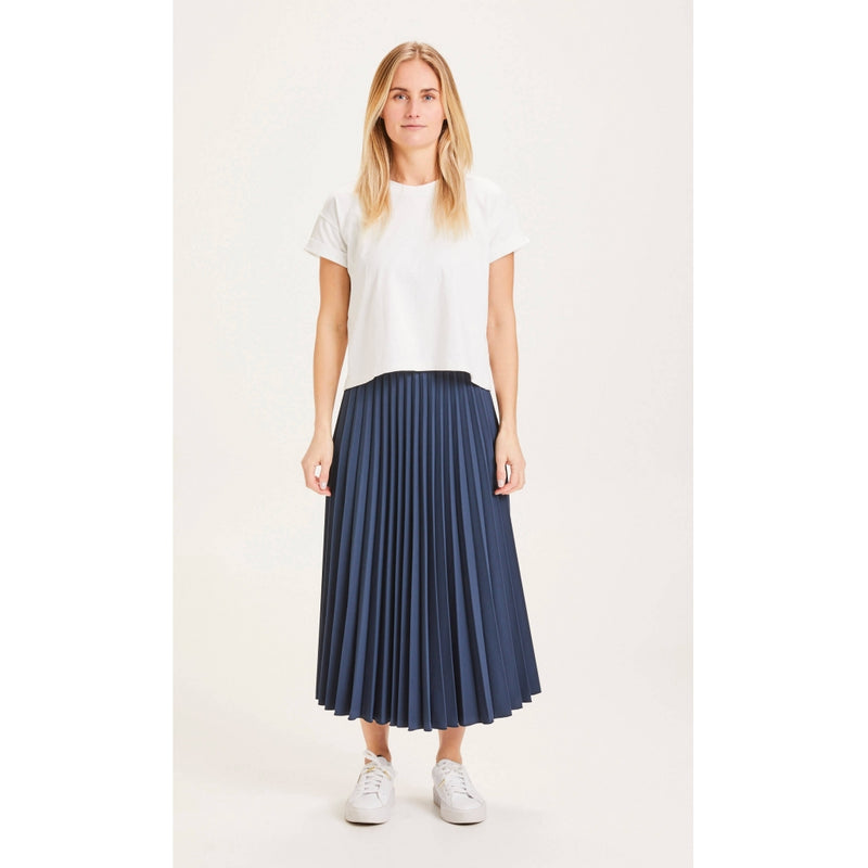 KCA 400003 Daffodil pleated midi skirt 1001 Total eclipse women