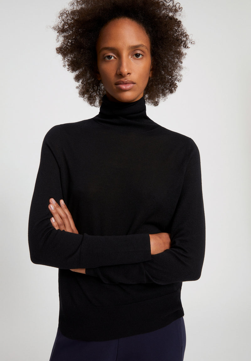 ARMEDANGELS Kaathe turtleneck jumper black women