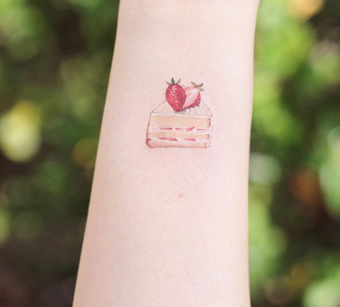 Buy Strawberry Wildflower Outline Temporary Tattoo Floral Strawberries Cute  Fruit Tattoo Fruit Butt Tattoos for Women Online in India - Etsy