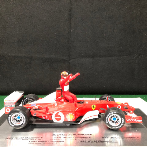 Ferrari Michael Schumacher Hotwheels 1:18 F-2002