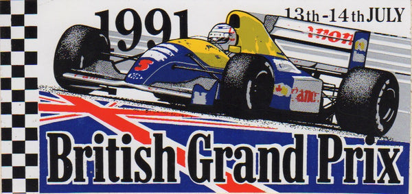 Nigel Mansell On 1991 Williams F1 Sticker Albaco Collectibles