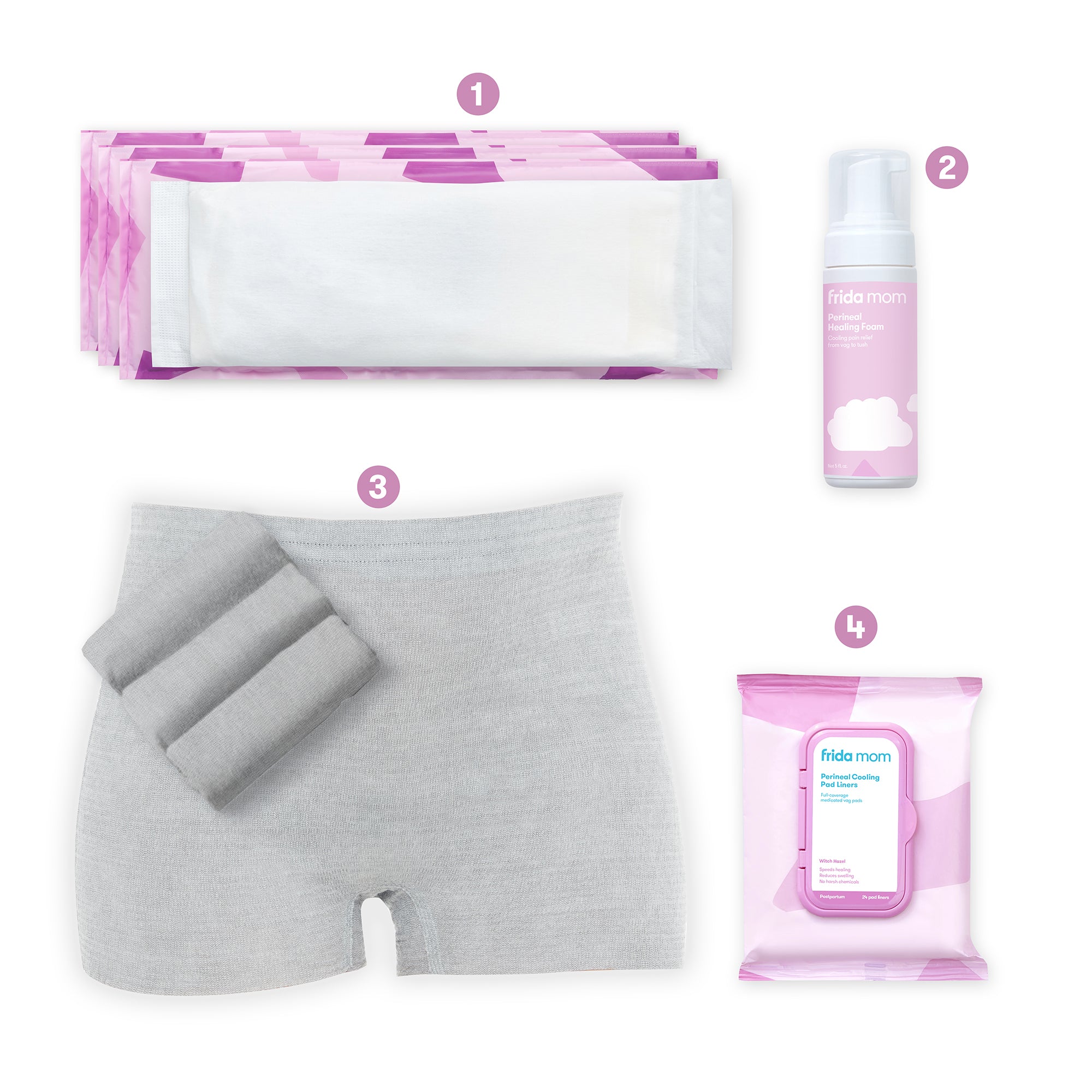 Grownsy Postpartum Mom & Baby Essential Kits, Postpartum Recovery Kit for Labor &Delivery with Hospital Essentials for Women After Birth with Peri