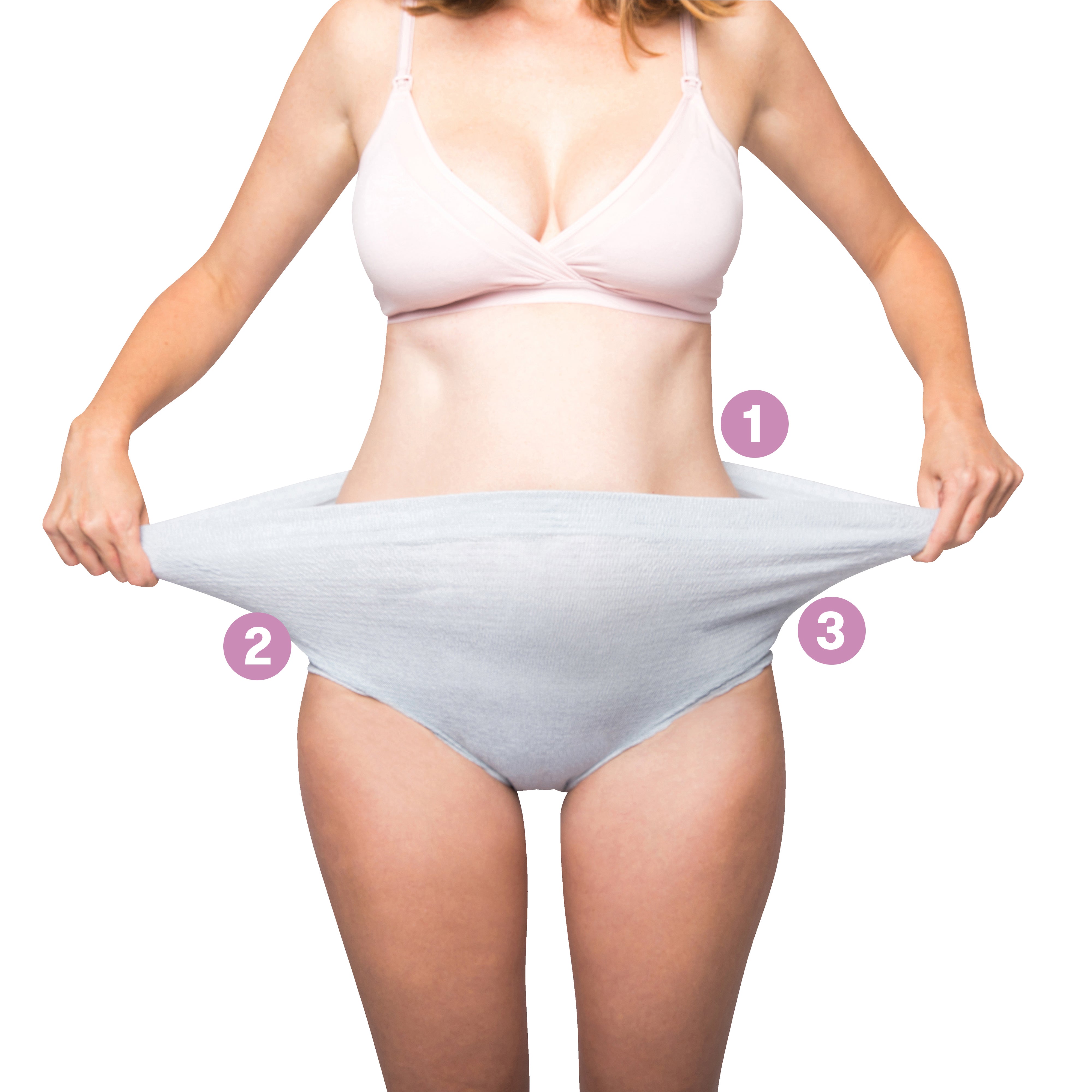 How to set up your postpartum underwear using items from the