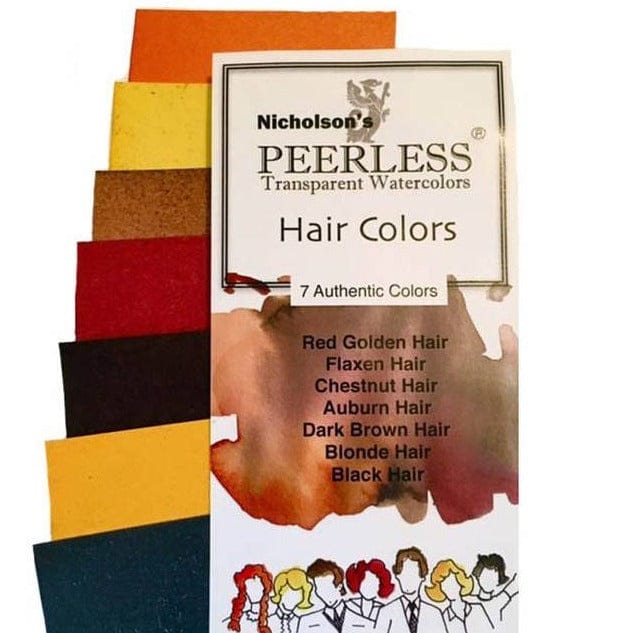 Nicholson's Peerless Watercolors Color Swatch & Derwent Inktense