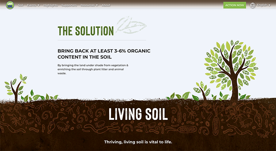 Save Soil Website image