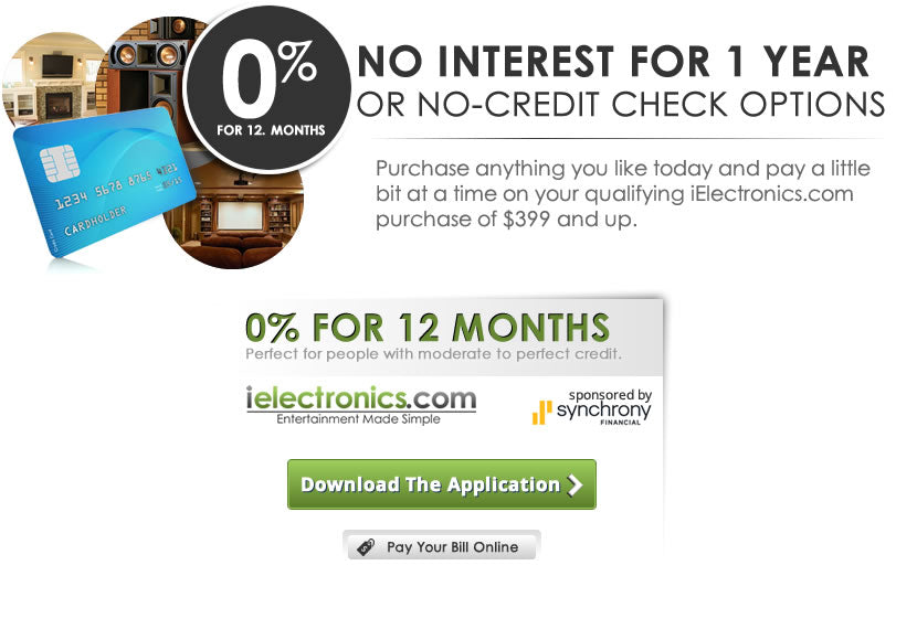 Apply for financing with iElectronics.com or U own