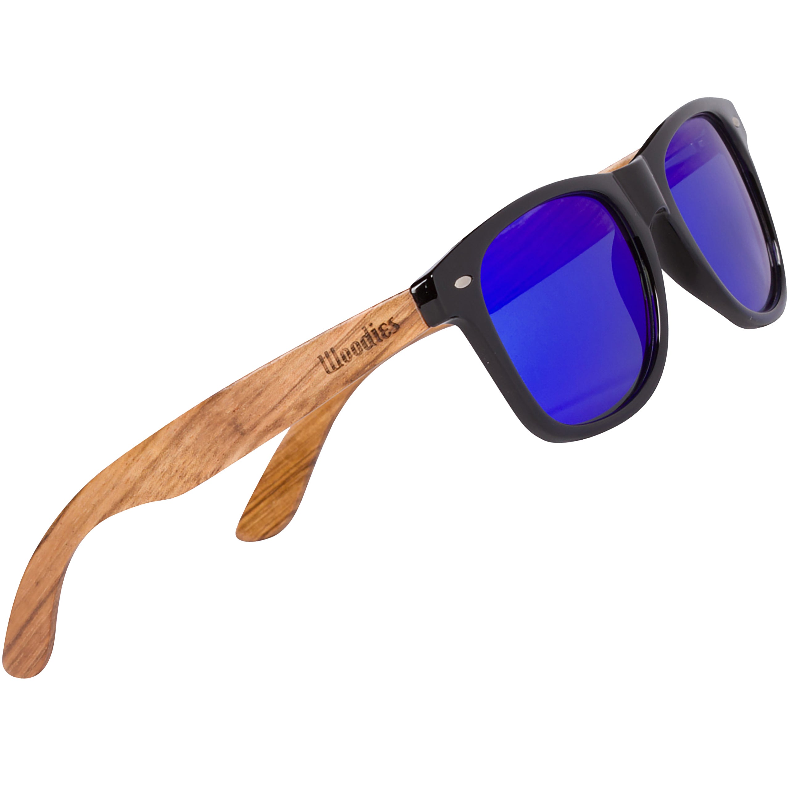 Coyote Eyewear Woodie Polarized Sunglasses | Natural Wood Temples | Unisex  Design | Included Storage Bag