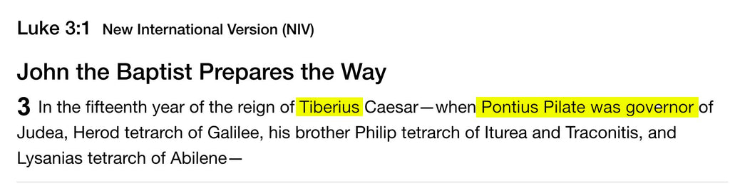 Tiberius and Pontius Pilate - Kanye Says Jesus is King - But Who is Jesus?