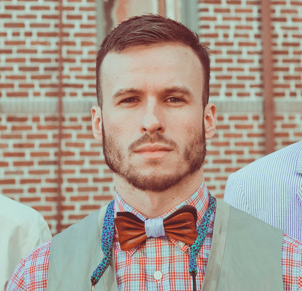 man wearing bow tie