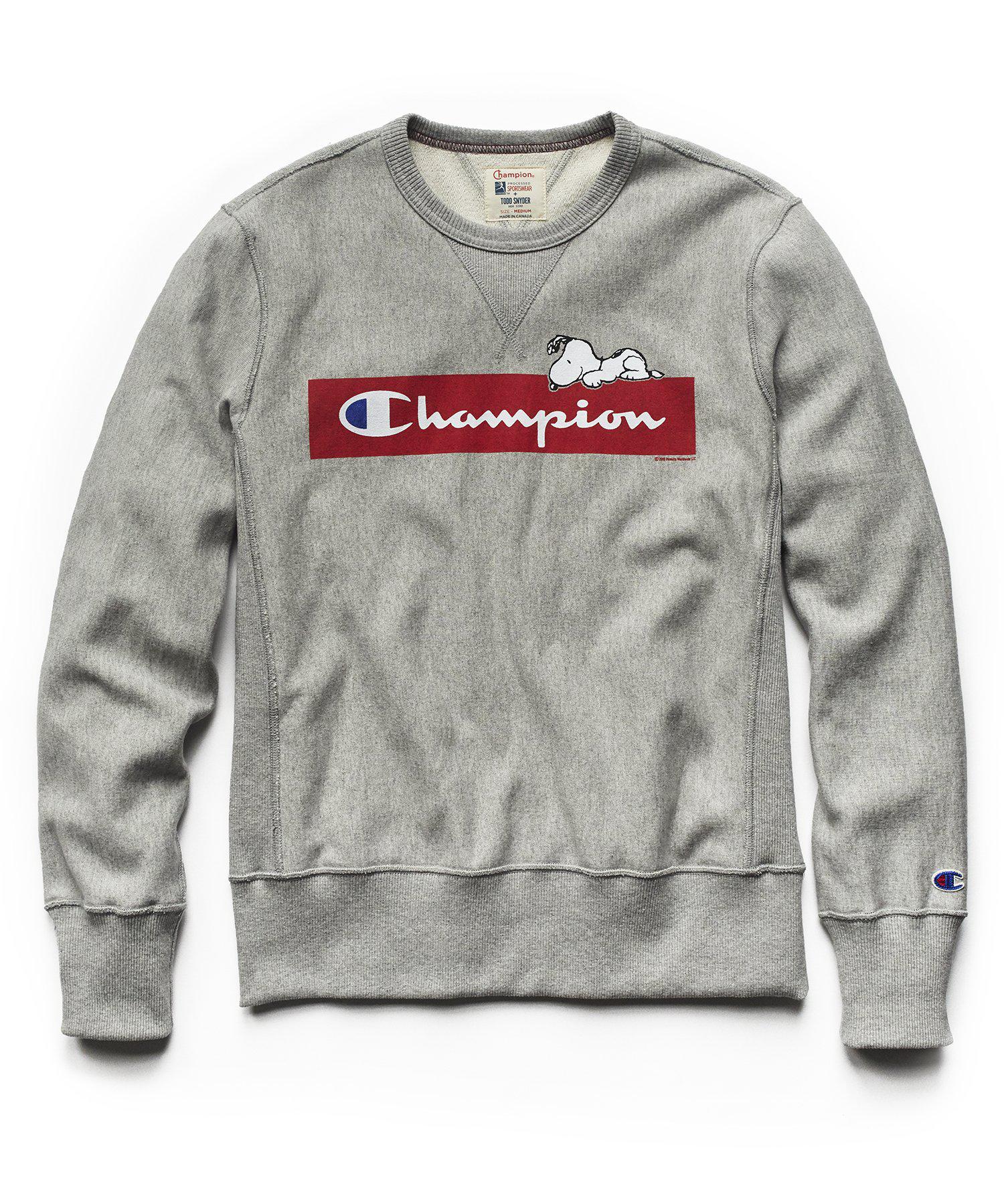 champion hoodie peanuts