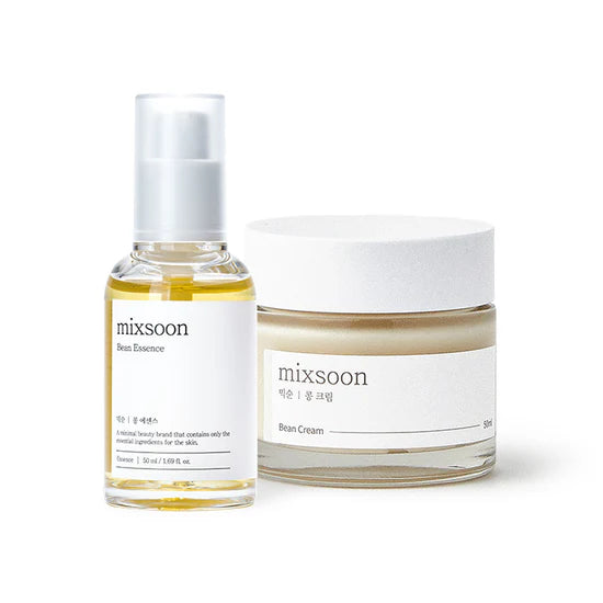 [Mixsoon] mixsoon Bean Essence & Cream Duo Set 50ml سيت اسنس وكريم الحبوب البيضاء
